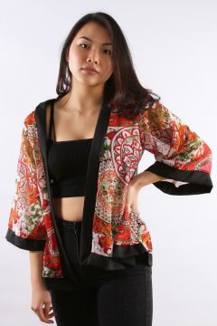 Kimono with Mandala Prints